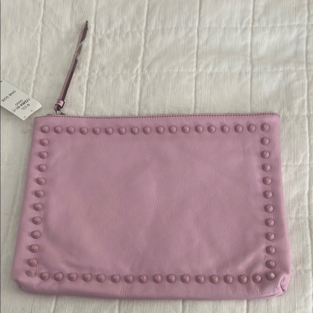 Banana Republic Pink Studded Clutch